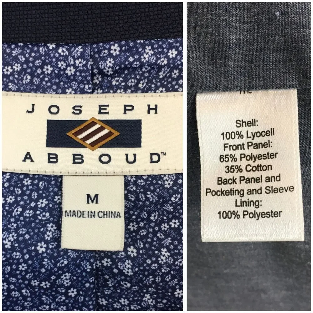 JOSEPH ABBOUD Mens Blazer Sport Coat Casual Jacket Size M‎ ( 40R ) Blue Suit